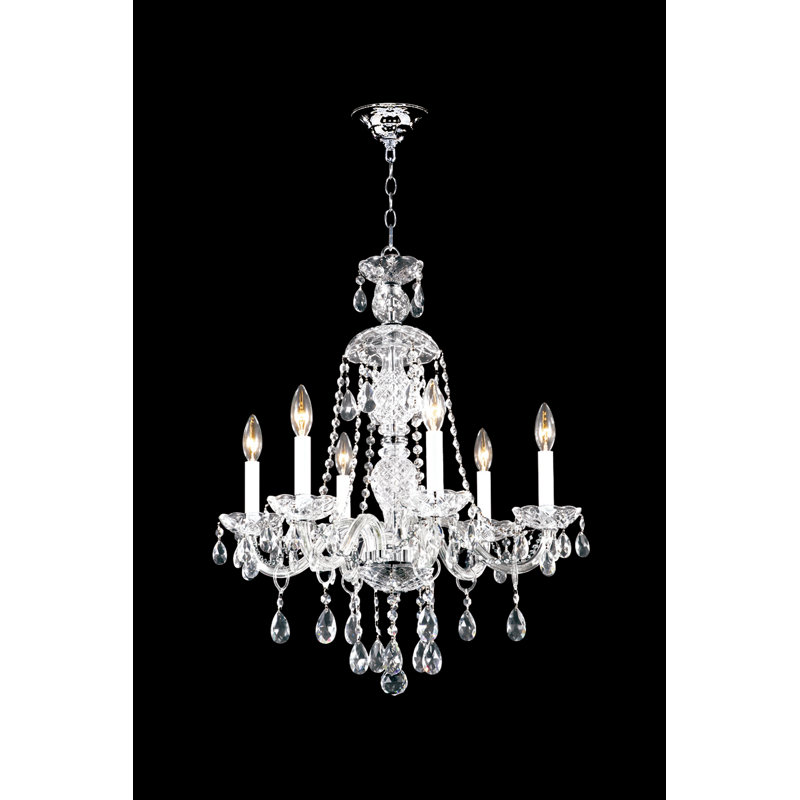 Lustre 6 lumières Palace Ice, Strass Swarovski