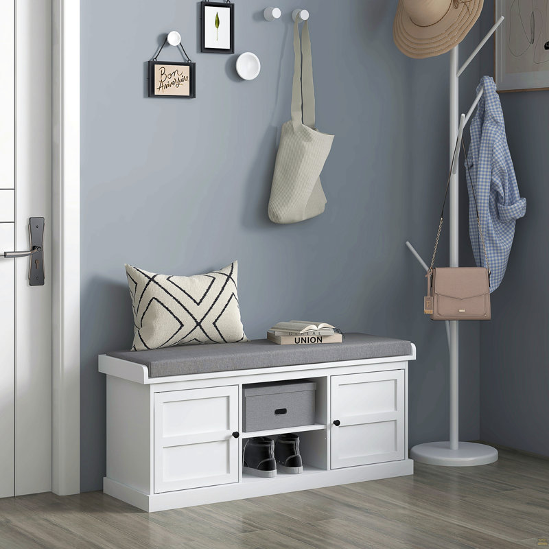 Sonila Linen Upholstered Storage Bench