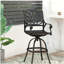 Tabouret pivotant en fonte d'aluminium