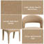 Ensemble de 2 chaises d'appoint brun clair Lidi Lidi