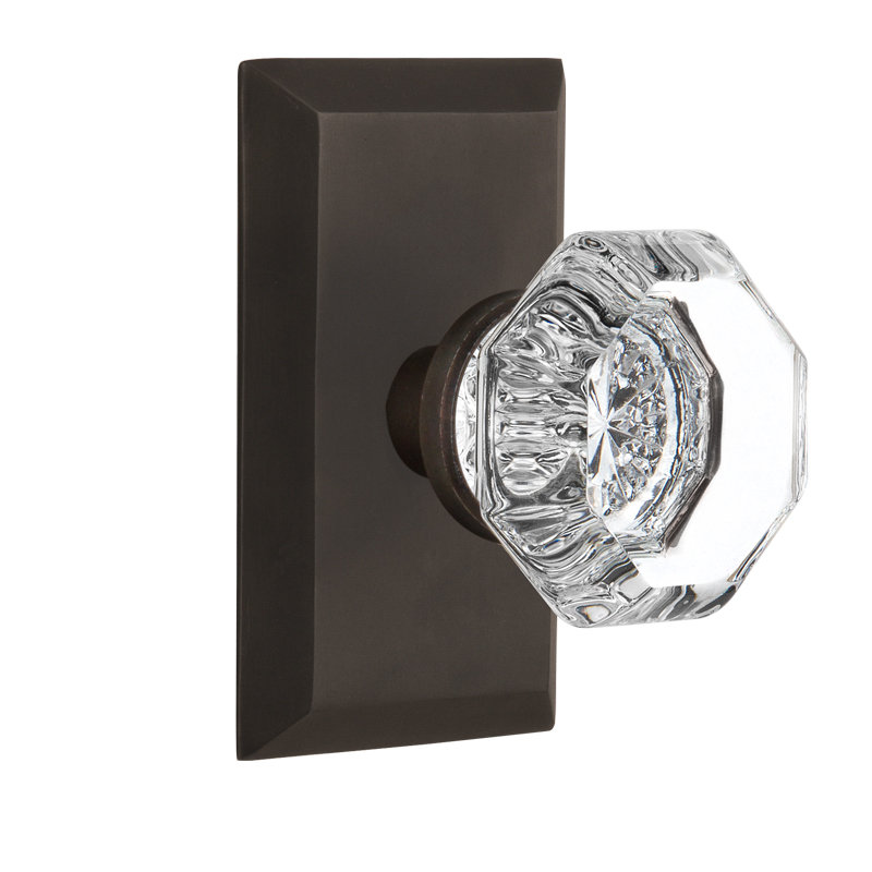 Studio Plate with Waldorf Door Knob, Oil-Rubbed Bronze