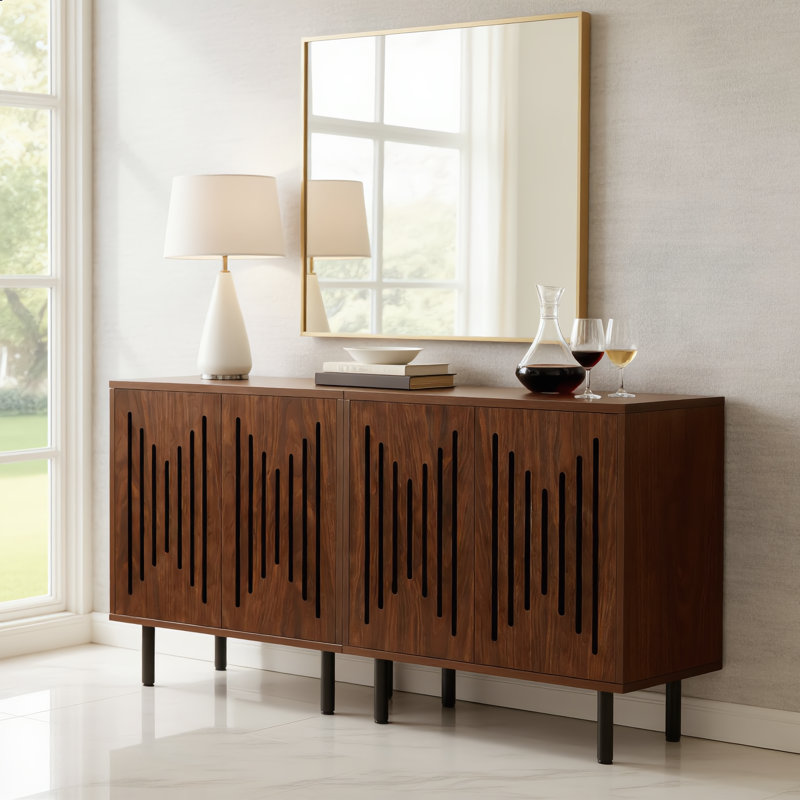 Ensemble de 2 armoires de rangement, buffet avec tablettes réglables pour la cuisine et la salle à manger