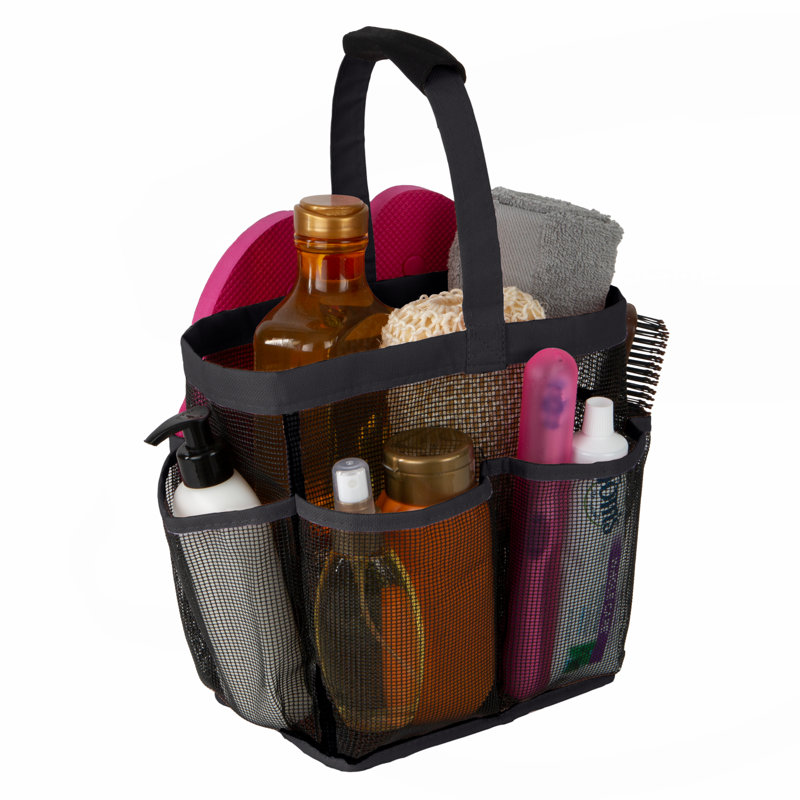 Chariot de douche portatif Shelby, Noir, H 15,75 po x l 7,87 po x P 13,78 po