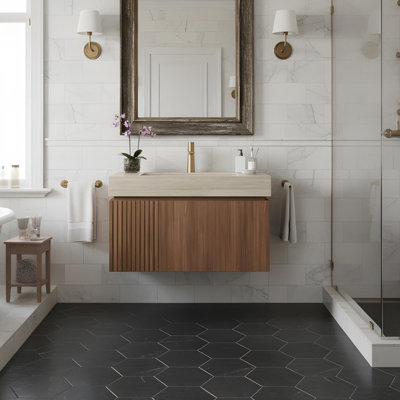 Meuble-lavabo 30 po avec tiroirs et lavabo
