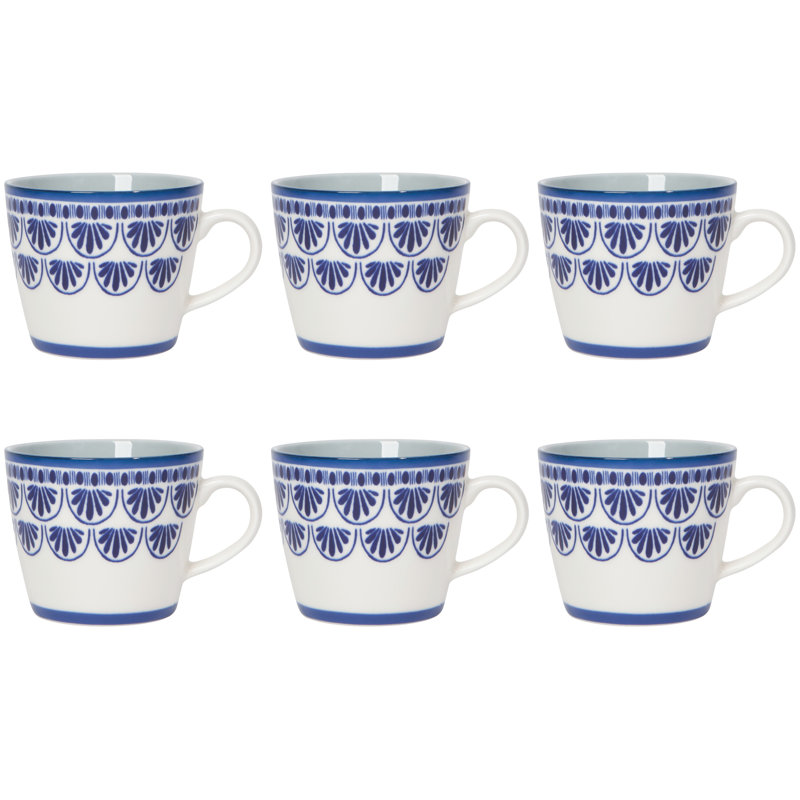Ensemble de 6 tasses en porcelaine 12 oz