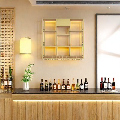 Multi-tier Iron Wall Mounted Wine Rack