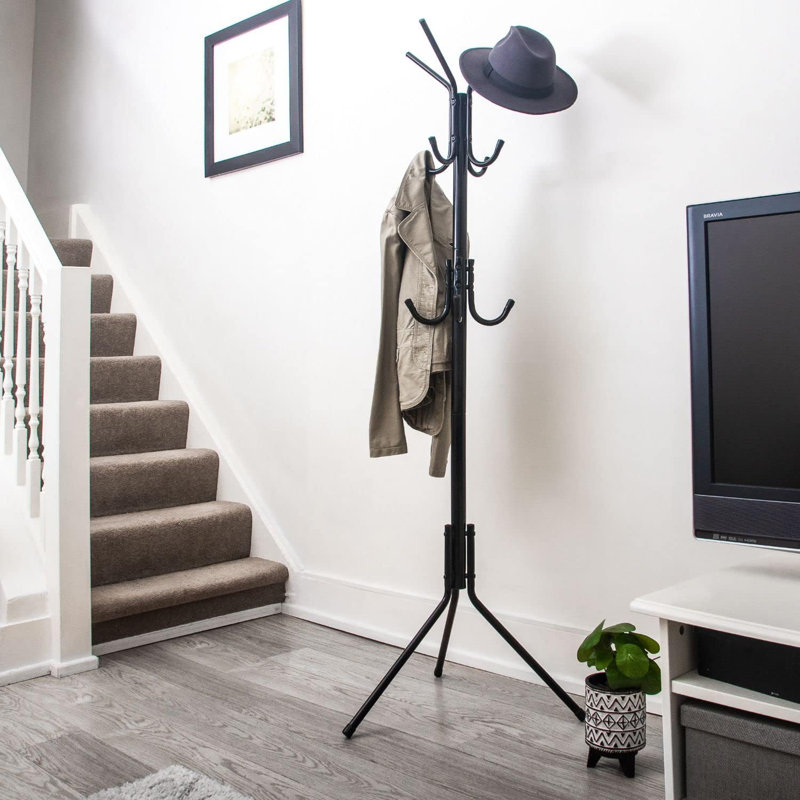 Philesha Metal Freestanding 12 - Hook Coat Rack