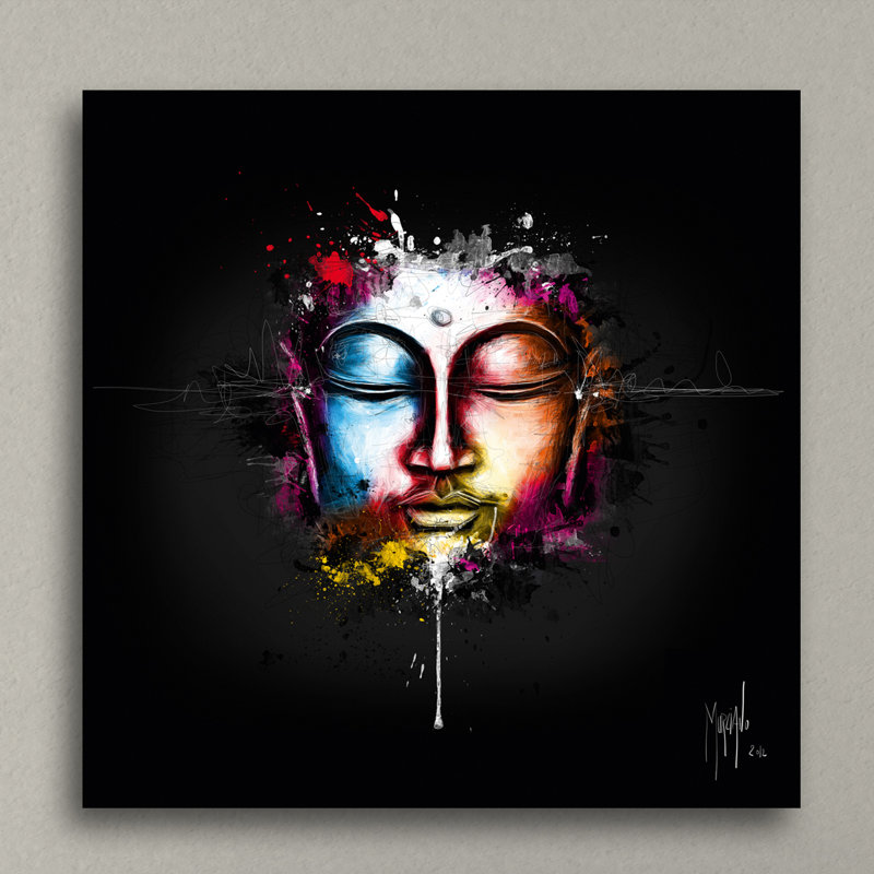 « zen pop », impression sur toile tendue, H 24 po x l 24 po x P 1,5 po