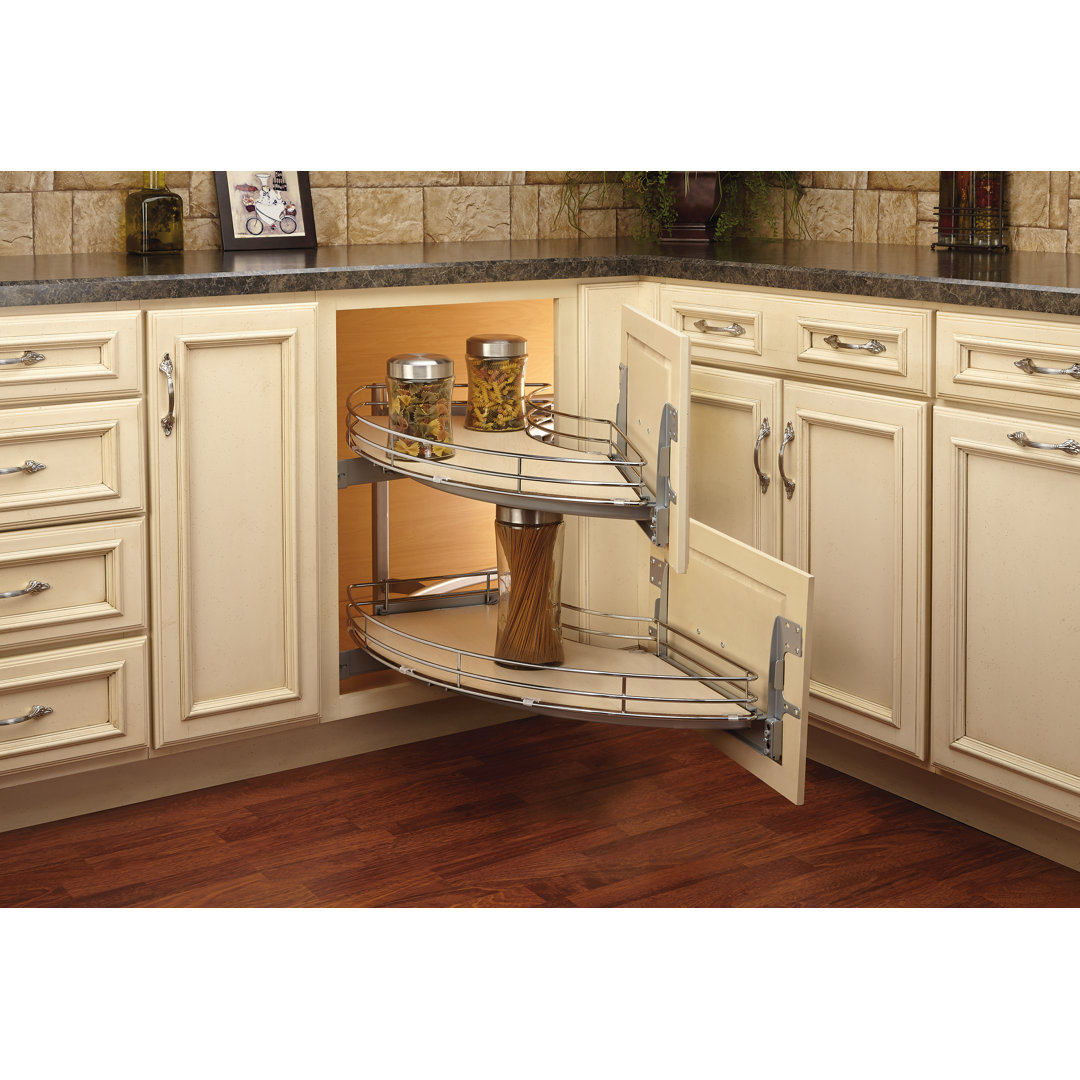 Rev-A-Shelf Contemporary Curve Pull Out Organizer for a Blind Corner Cabinet Rev-A-Shelf