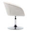 Yelena Faux Leather Swivel Accent Chair with Height Adjustable Chrome Base-20649953