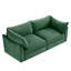 Chenille 2 places avec rangement sous le lit et conception enveloppante pour les petits salons contemporains en chenille, agencements de maisons modernes en forme de croissant-730345450