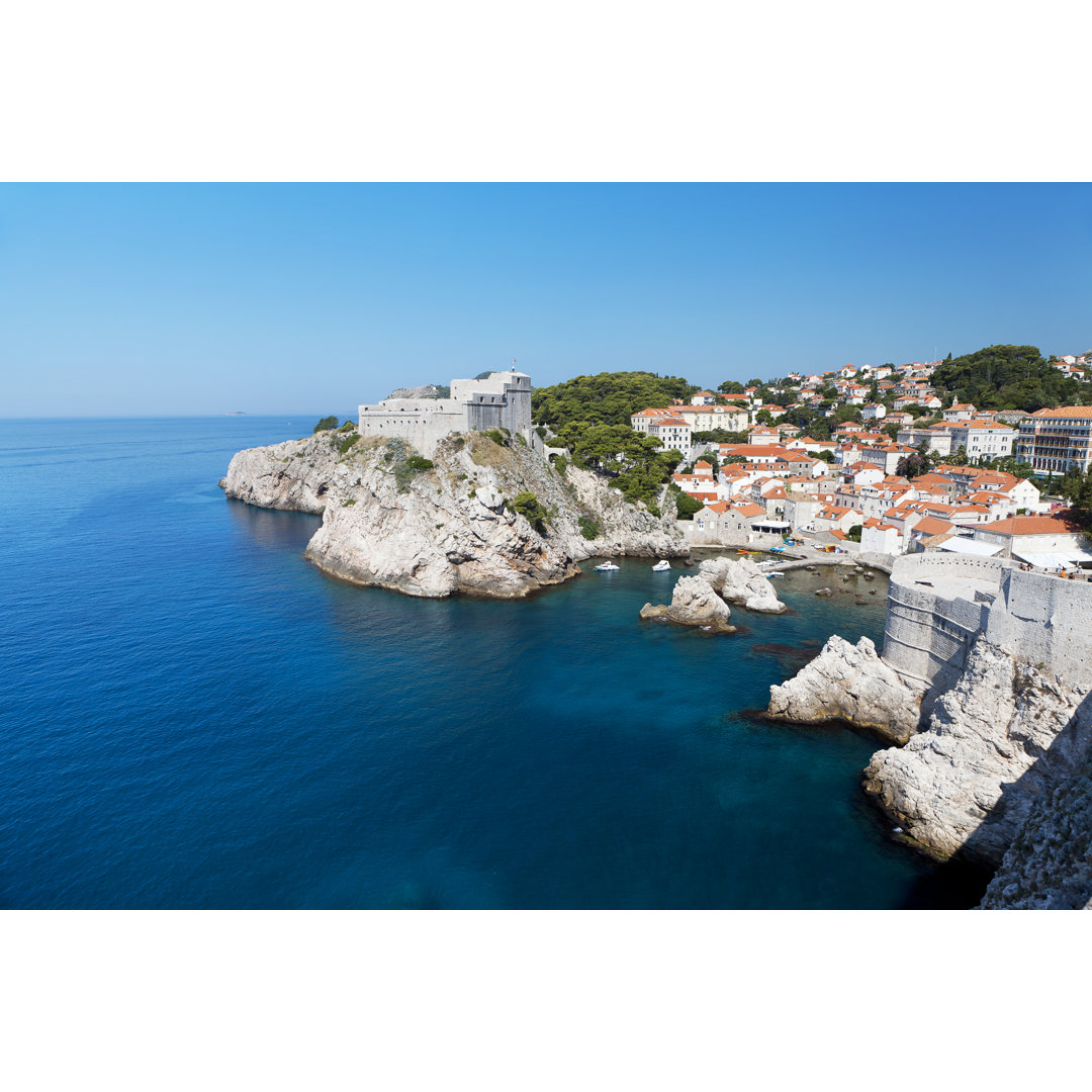 Festung auf einer Klippe in Dubrovnik