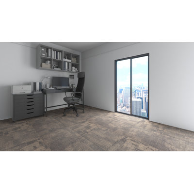Executive 19.5x19.5'' Commercial Grade Carpet Tile EZ-Stick Installation