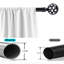 Jerold Satin Black Stainless Steel Adjustable 78cm to Single Curtain Pole-6370977-6370978