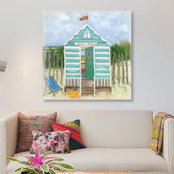 « voile away », impression sur toile, H 37 po x l 37 po x P 1,5 po