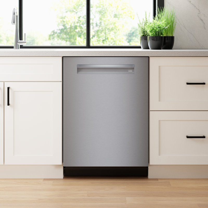 24" Stainless Steel Built-In Smart Dishwasher with Top Control
