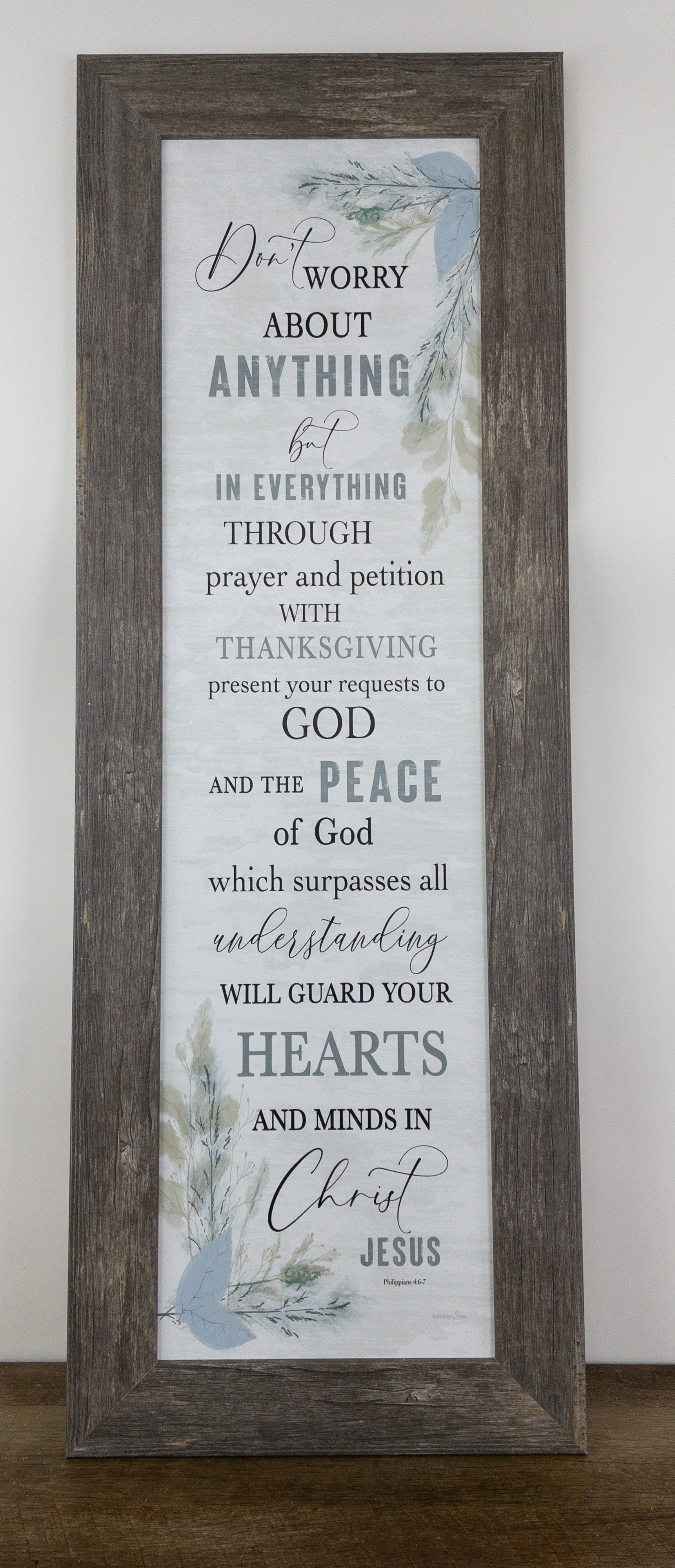 Trinx Don''t Worry About Anything Instead Pray About Everything Art ...