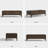 Adden Mid-century Modern 2-drawer Coffee Table With Figured Burl Veneer Fronts, Wood Frame & Brass-tone Pulls-123524954