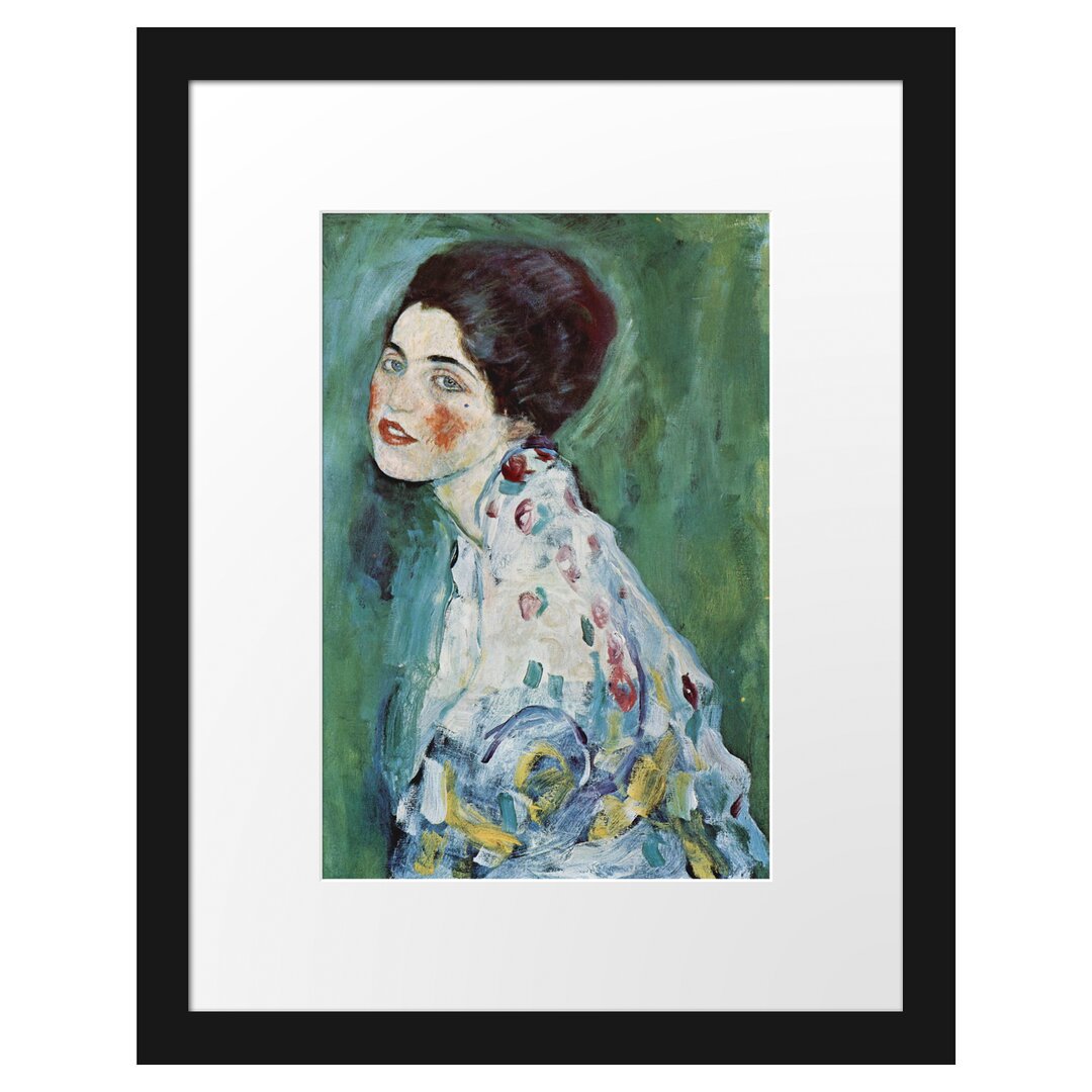 Gerahmter Kunstdruck Portrait of a Woman von Gustav Klimt