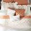 Édredon pour très grand lit - 9 pièces, coussins décoratifs corail, idée Shabby Chic