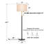 Lampe sur pied réglable 64,5 po-18465863