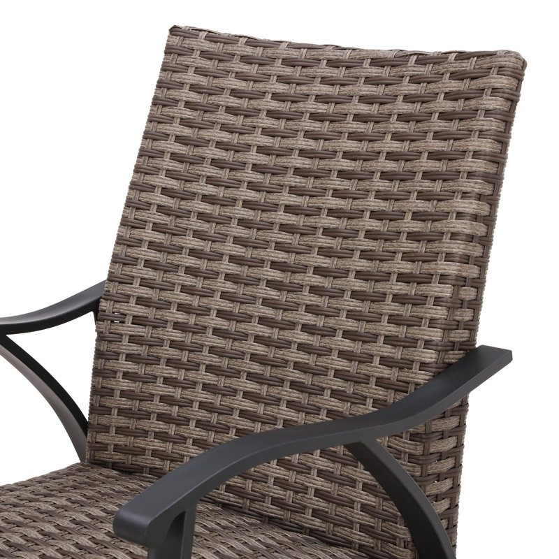 8 - Person Wicker Patio Dining Set with Square Table