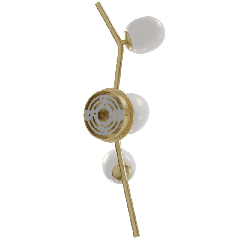 1 - Light Armed Sconce, White