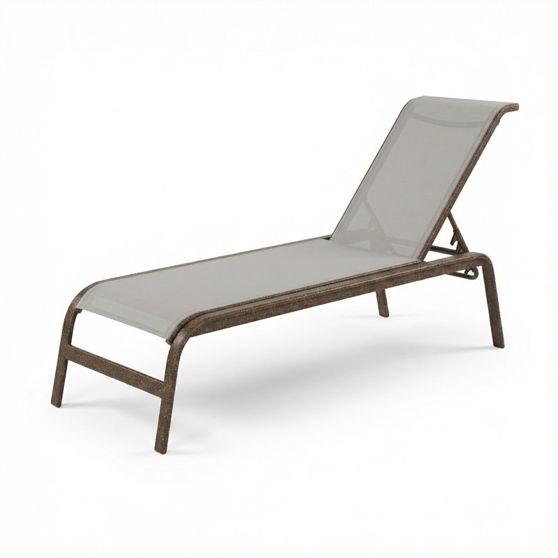 Chaise, Dove Gray Sling/Greco