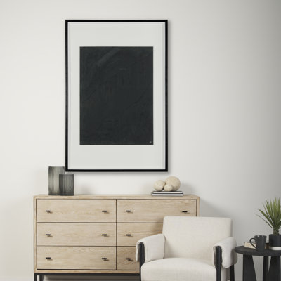 Slate II a Handmade Original Framed Artwork under Glass