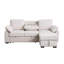 Canapé-lit modulaire réversible en tissu chenille l 91 po Marcello-1254706449