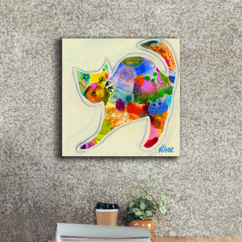«Epic Graffiti» «Who Me» par Wyanne, art mural sur toile «Who Me» par Wyanne, H 18 po x l 18 po x P 0,75 po