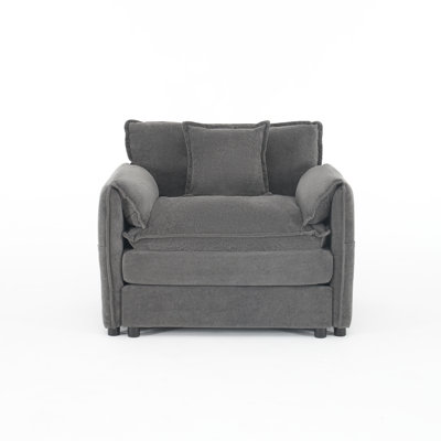 Spacious Modern Chenille Sectionals, Grey Upholstered Sofa For Home