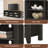 Knotty Oak 70"W TV Stand With Open Shelves And Cable Management-2097986594