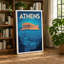 Postcard from Athens Retro 1 Piece Wrapped Canvas Wall Art-260478363-260478368