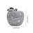 Shiny Diamond Ceramic Apple Sculpture Silver Crystal Tabletop Accent