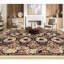 Tapis noir et doré de haute qualité noué à la main