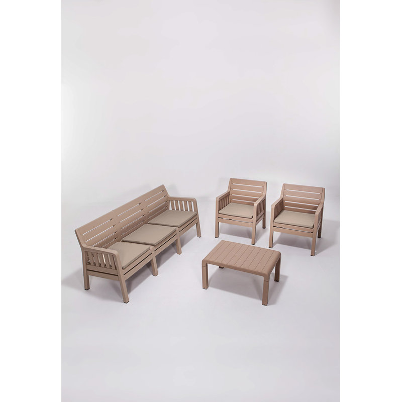 Cardamom Outdoor Table Set, Beige