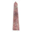 Sculpture obelisk rouge pierre unique Jadine