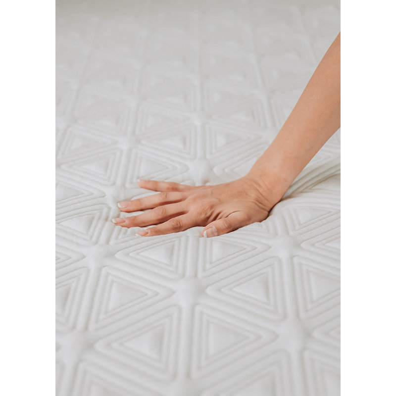 Omne Sleep 8" Gel Memory Foam Mattress Full in White/Dark Gray, Twin XL