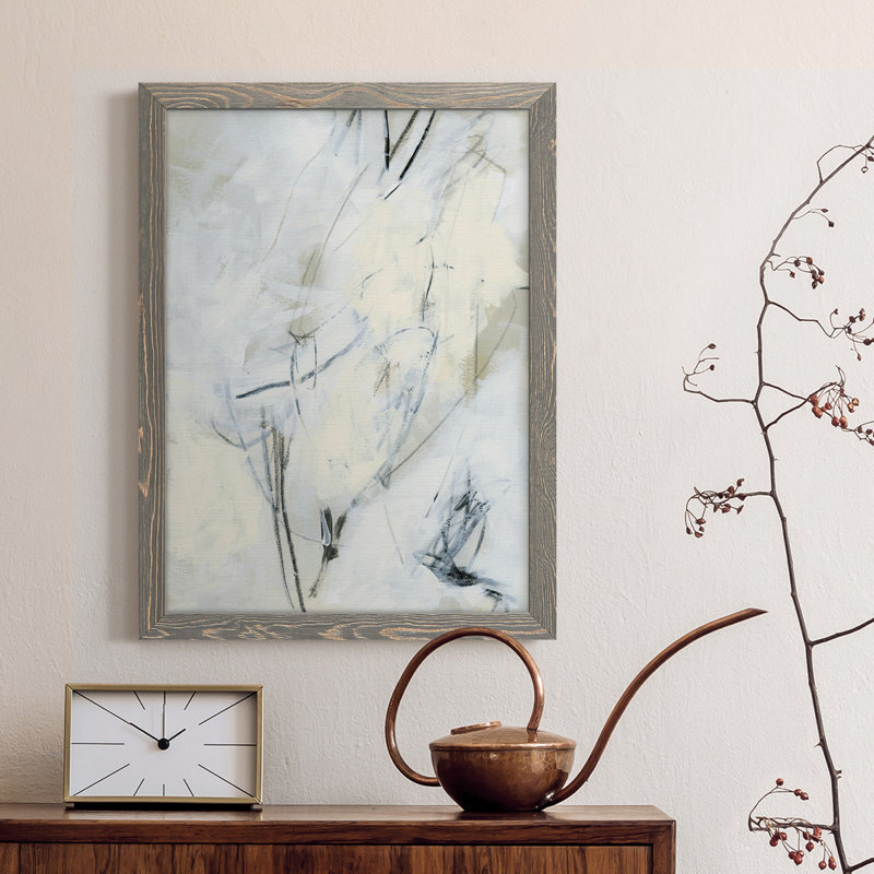 «Liminal Space I», toile encadrée de qualité supérieure - prête à être accrochée, H 20 po x l 24 po x P 1 po, Cadre gris