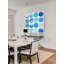Pois bleus - impression sur bois-40082960
