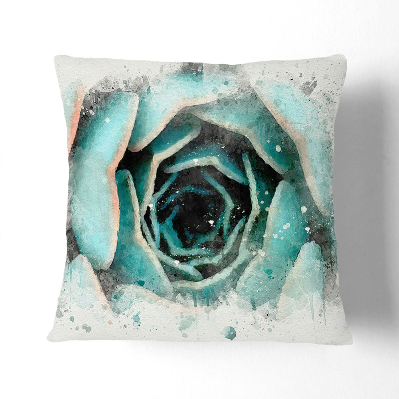 Square Throw Cushion, 40cm H x 40cm W x 15cm D, Black