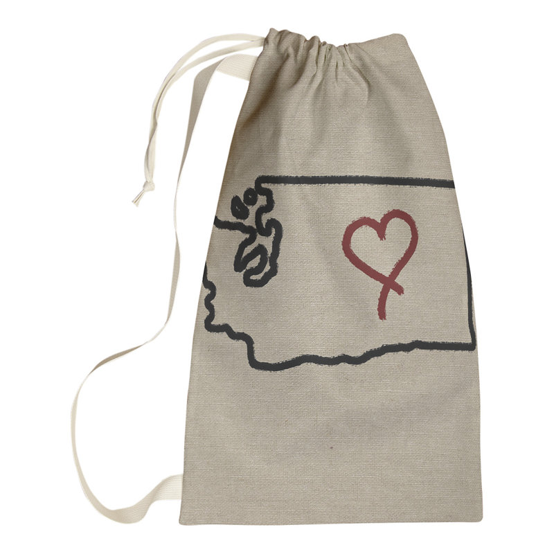 Sac à lessive « Love » hansard, Grand (H 36 po x l 28 po x P 1,5 po), Washington