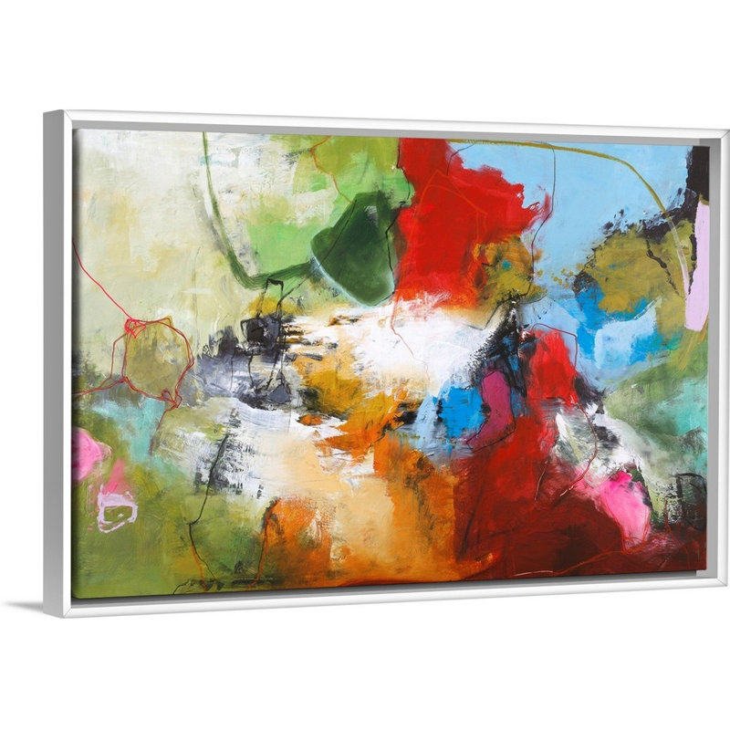 Tango 1 - reproduction d'art, Toile blanche encadrée, H 18 po x l 26 po x P 1,75 po