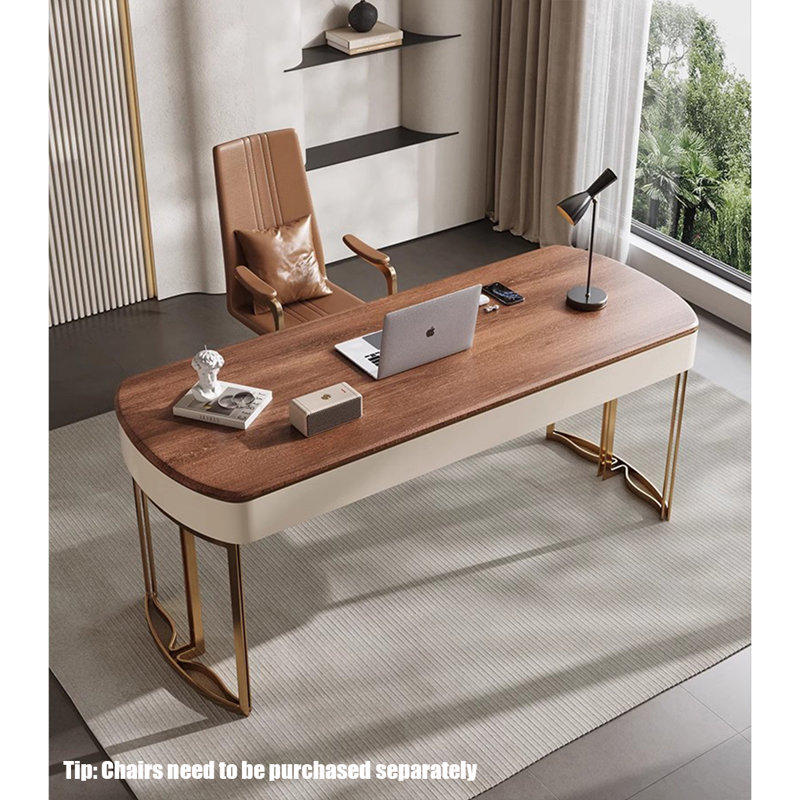 Bureau d'ordinateur moderne et luxueux, H 29,53 po x l 70,87 po x P 27,56 po