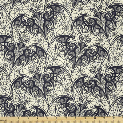 Bergin Zentangle Horror Bats Multi-Purpose Fabric