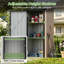 88x61cm Metal Garden Storage Shed with Lockable Door & Shelves