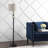 Elegant Led Floor Lamp With Mercury Glass Accents, Energy-Saving Bulbs Included, Step On/Off Button, Perfect For Living Room, Office, Bedroom, And Hallway