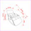 Chaise berçante, fauteuil pliant décontracté avec dossier / repose-pieds réglable | Velours rose, poches latérales, structure en fer massif-2018286526