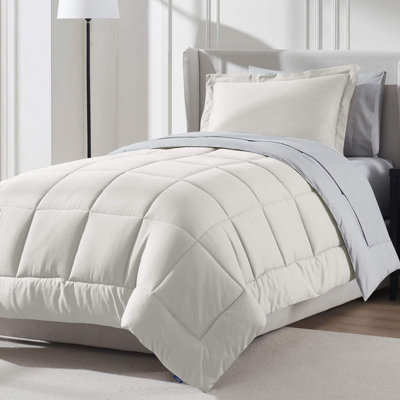 Bed-in-A-Bag Reversible Comforter Set with Bed Sheets & Down Alternative Pillows